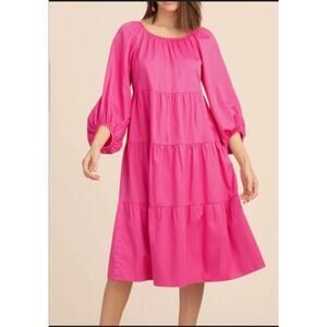 Trina Turk Dress pink Poplin Nwt XL